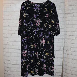 🌸 Charlee Allison for Eljay Sheer Floral Dress · Size 24